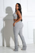 Riptide Ribbed Knit Halter Top & Pants SET